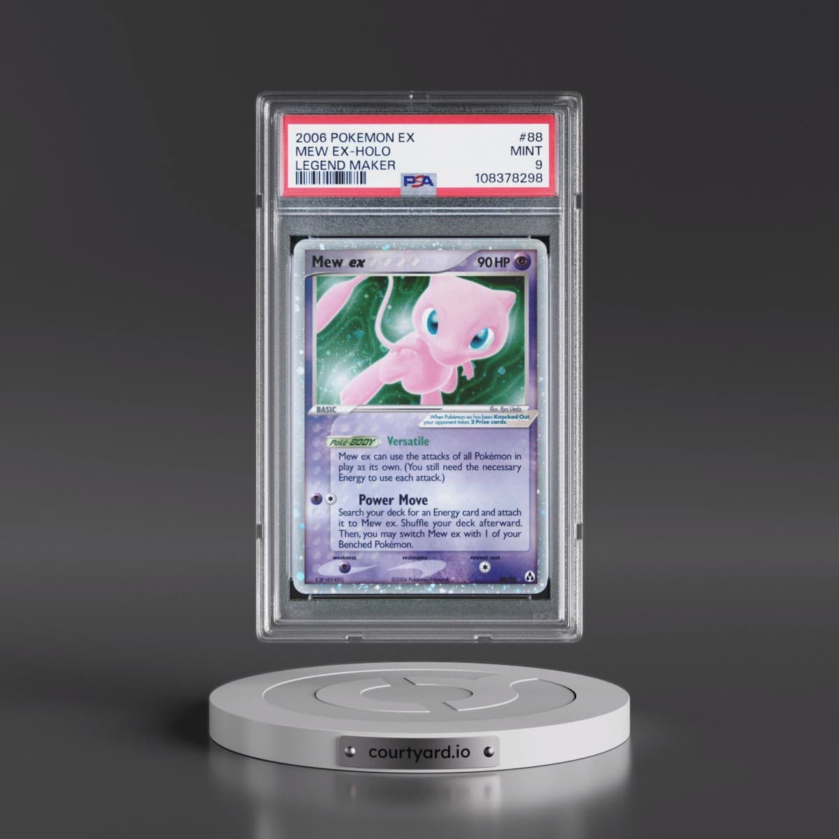 2006 Pokémon EX Legend Maker #88 Mew EX - Holo Holo (PSA 9 MINT)