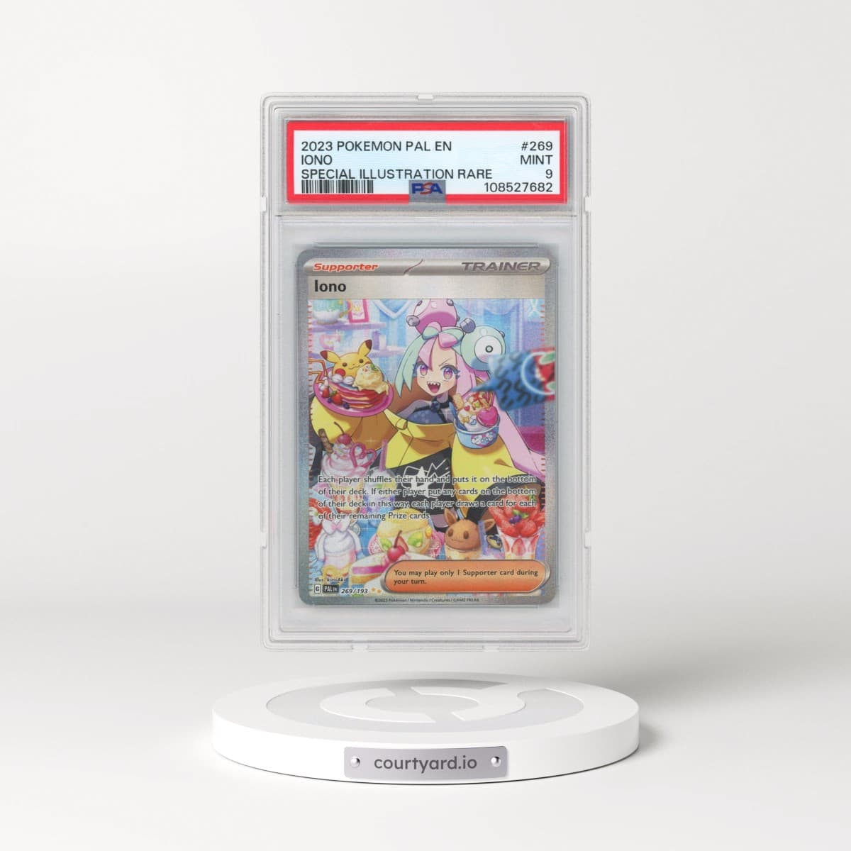 2023 Pokémon Pal EN-Paldea Evolved #269 Iono - Special Illustration Rare (PSA 9 MINT)