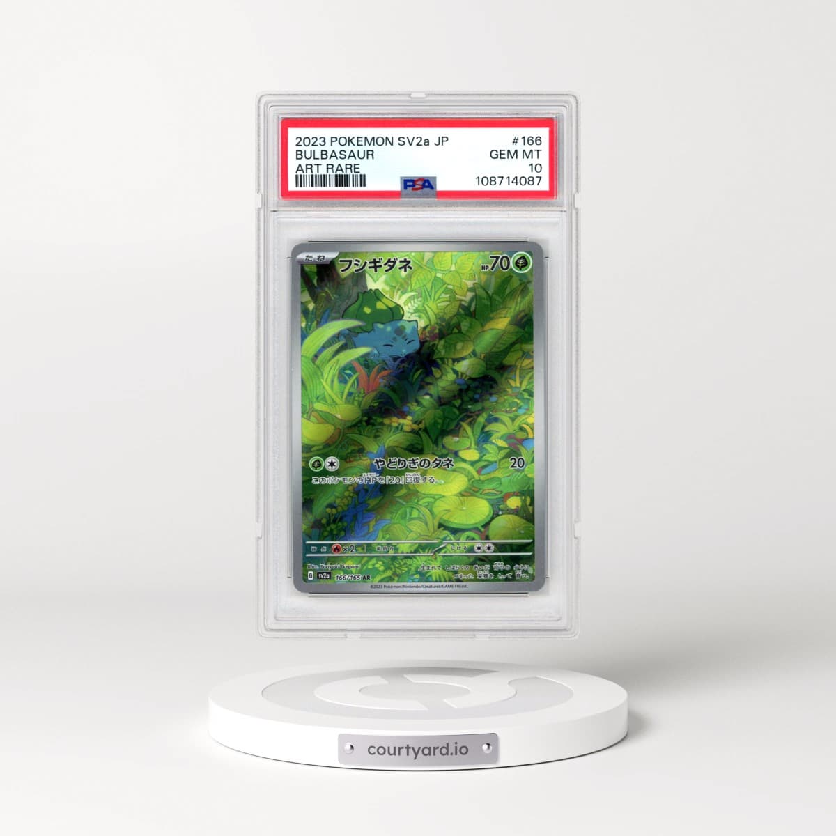 2023 Pokémon Sv2a-Pokemon 151 #166 Bulbasaur - Art Rare (PSA 10 GEM MINT)