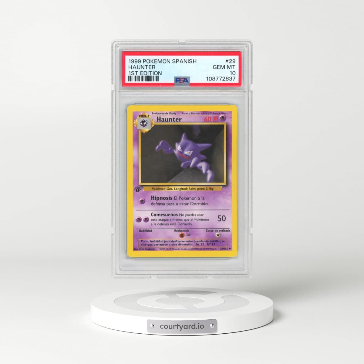 1999 Pokémon #29 Haunter - 1st Edition (PSA 10 GEM MINT)