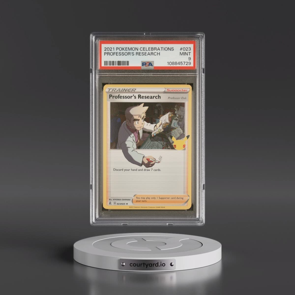2021 Pokémon Celebrations #023 Professor's Research (PSA 9 MINT)