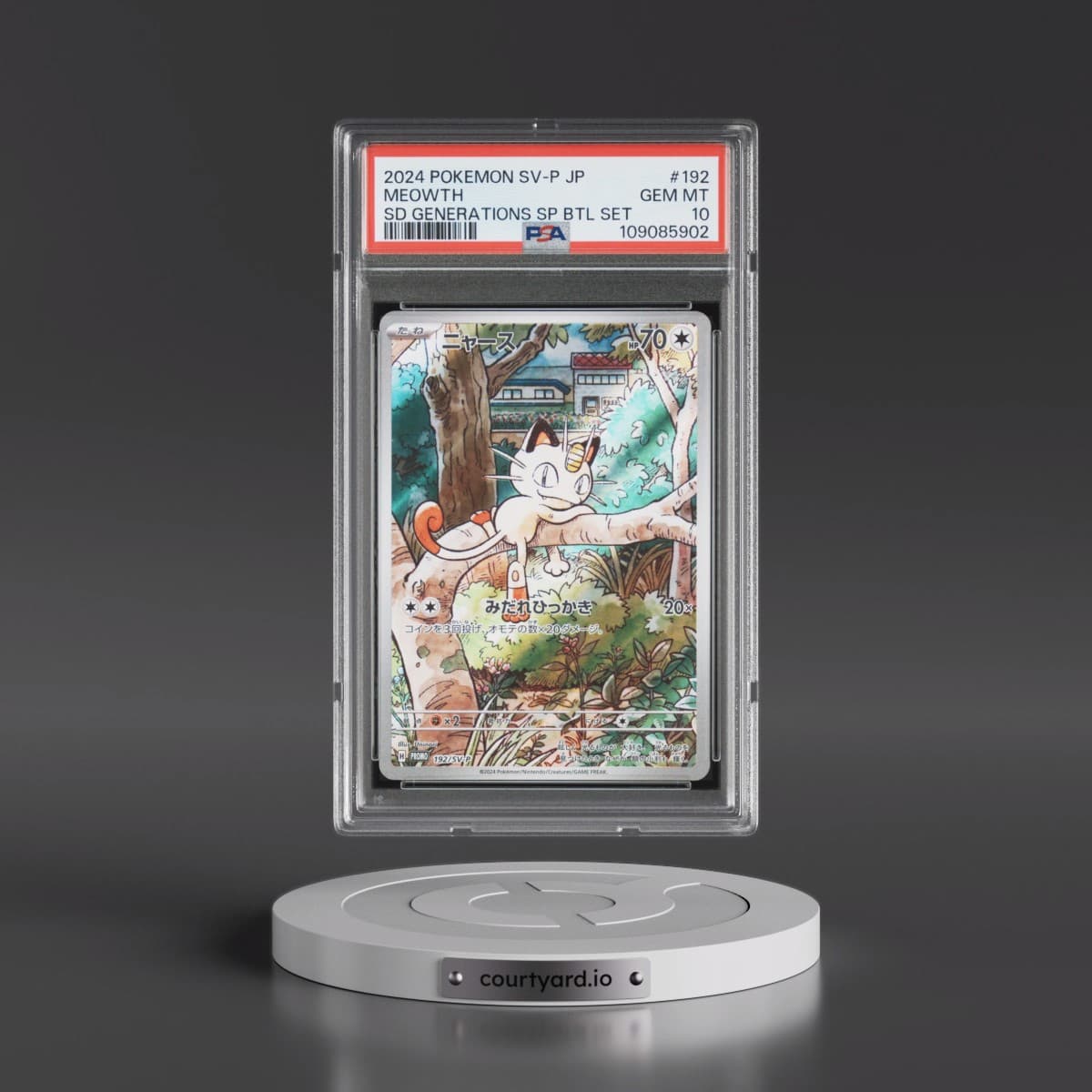 2024 Pokémon SV-P Promo #192 Meowth - Start Deck Generations Special Battle Set (PSA 10 GEM MINT)