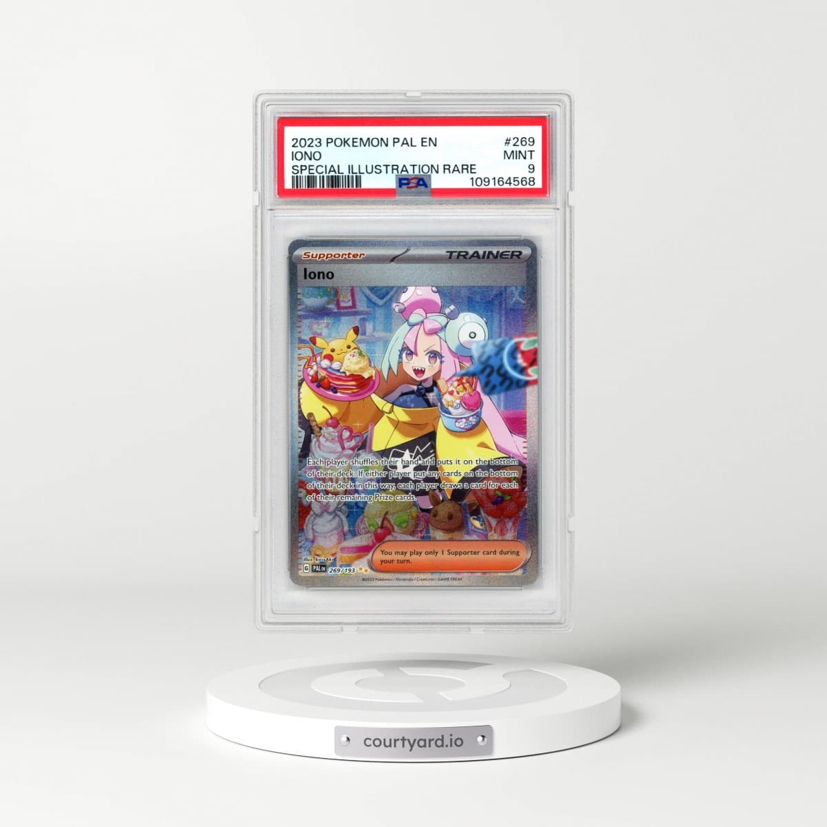 2023 Pokémon Pal EN-Paldea Evolved #269 Iono - Special Illustration Rare (PSA 9 MINT)