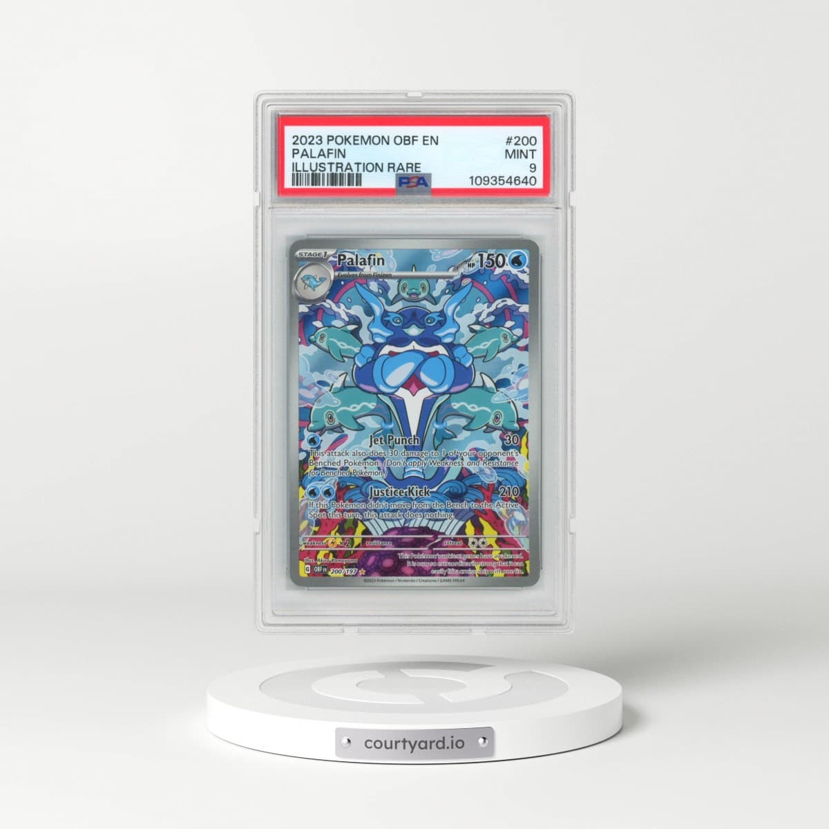 2023 Pokémon Obf EN-Obsidian Flames #200 Palafin - Illustration Rare (PSA 9 MINT)