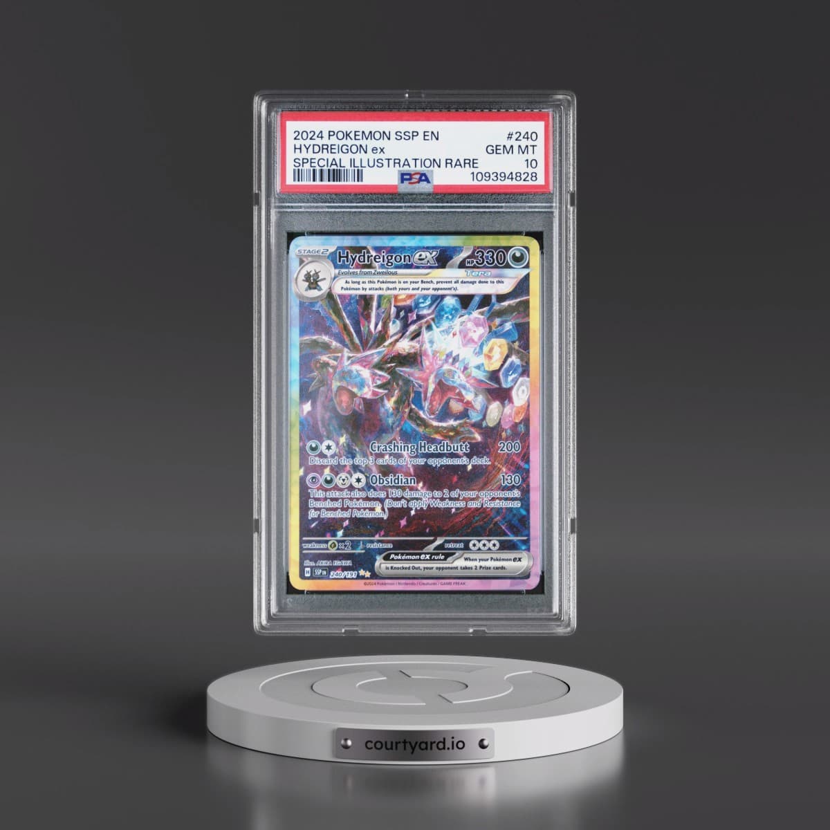 2024 Pokémon Ssp EN-Surging Sparks #240 Hydreigon EX - Holo Special Illustration Rare (PSA 10 GEM MINT)