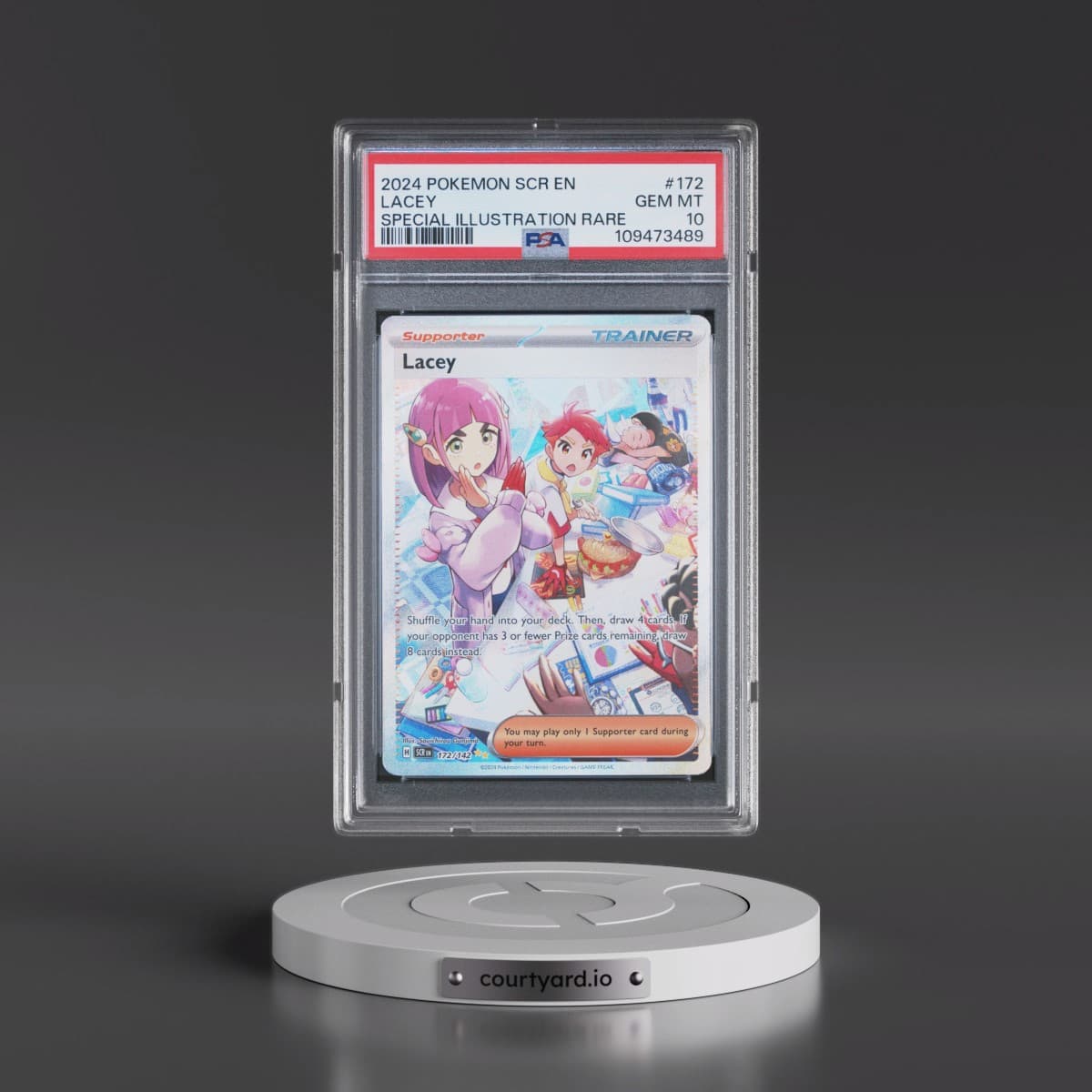 2024 Pokémon Scr EN-Stellar Crown #172 Lacey - Special Illustration Rare (PSA 10 GEM MINT)