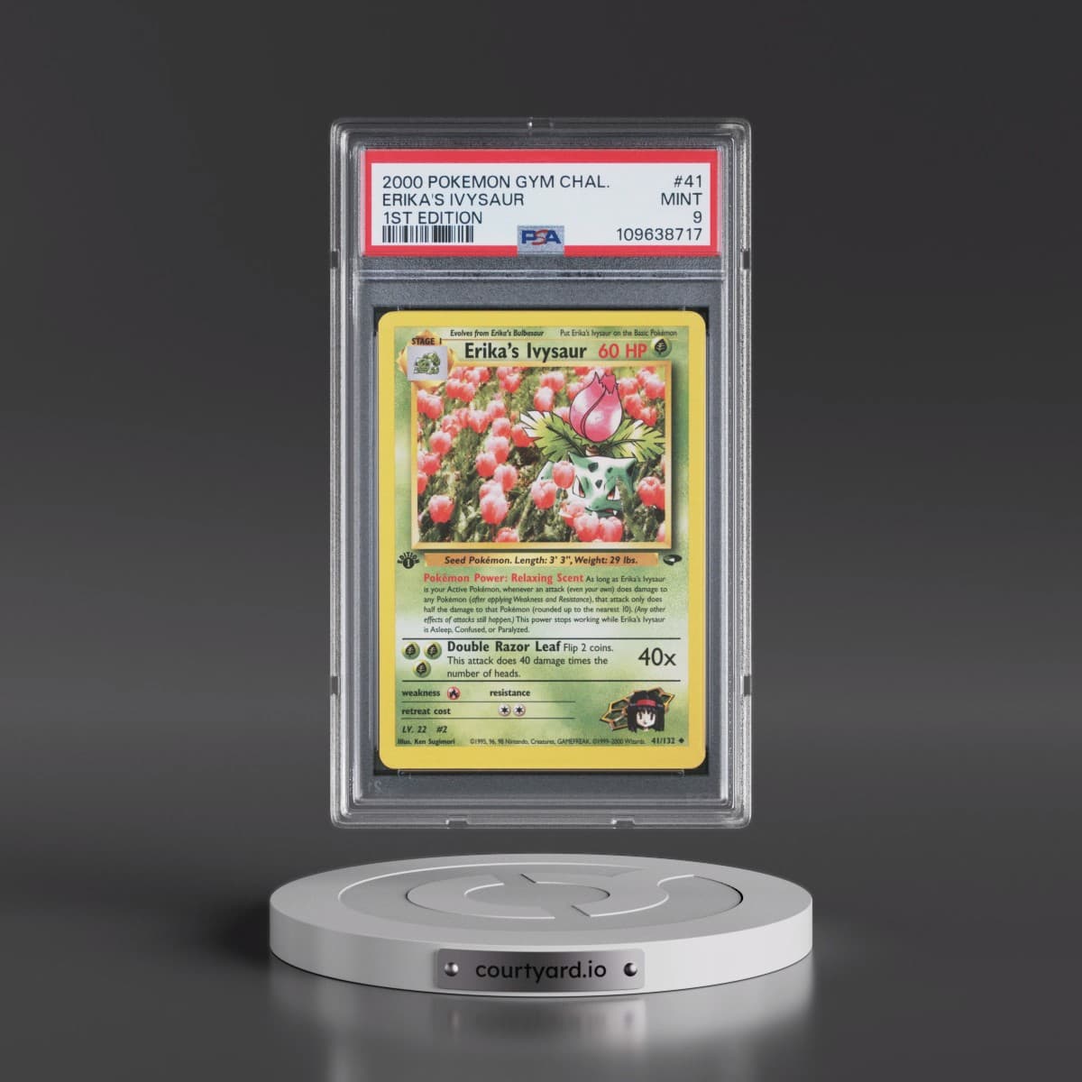 2000 Pokémon Gym Challenge #41 Erika's Ivysaur - 1st Edition (PSA 9 MINT)