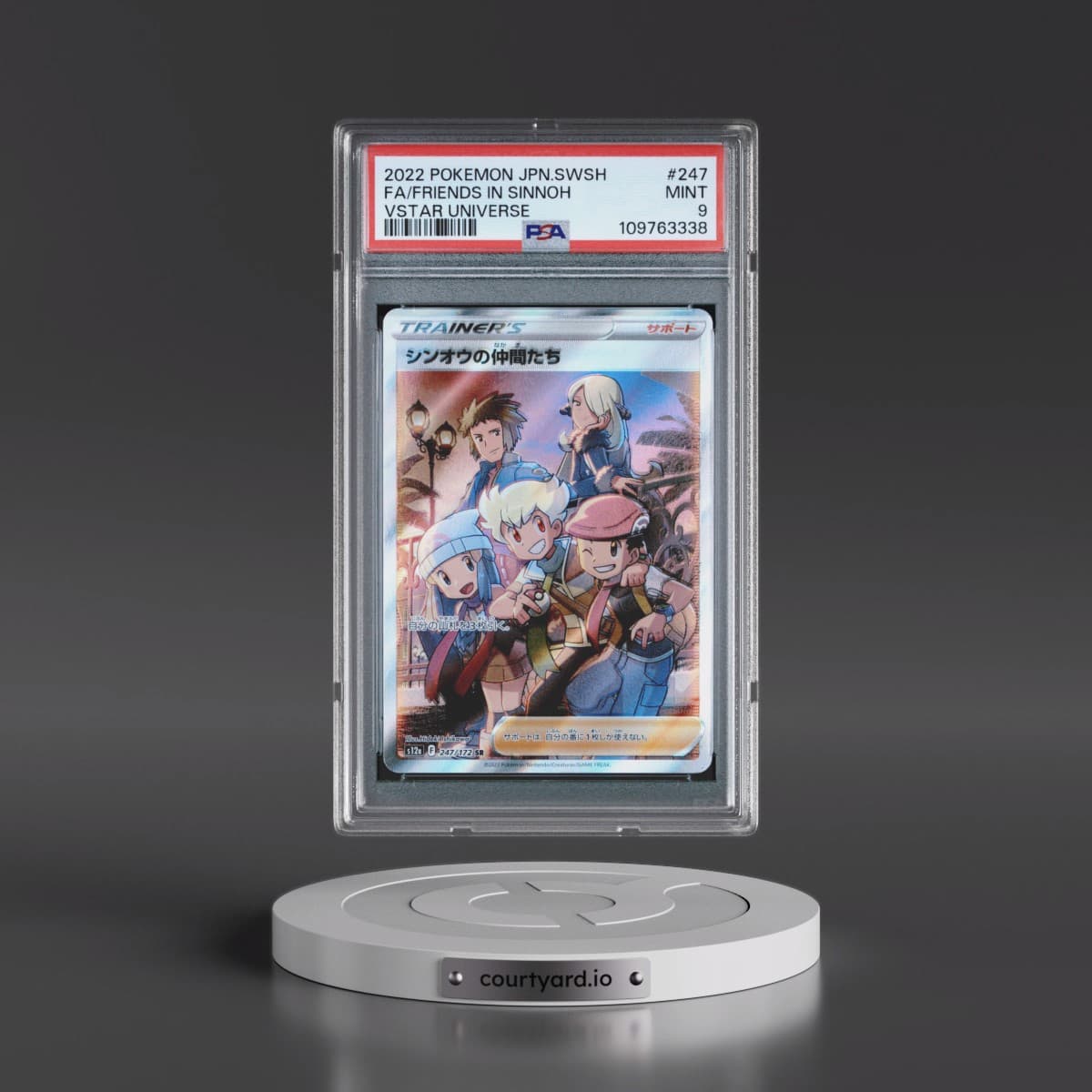 2022 Pokémon Sword & Shield Vstar Universe #247 Friends in Sinnoh - Full Art (PSA 9 MINT)