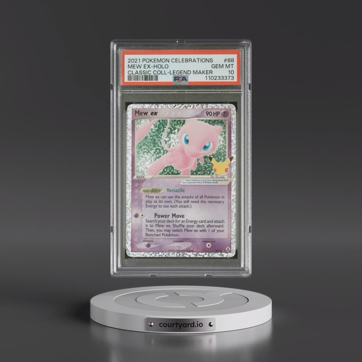 2021 Pokémon Celebrations Classic Collection #88 Mew EX - Holo Holo (PSA 10 GEM MINT)