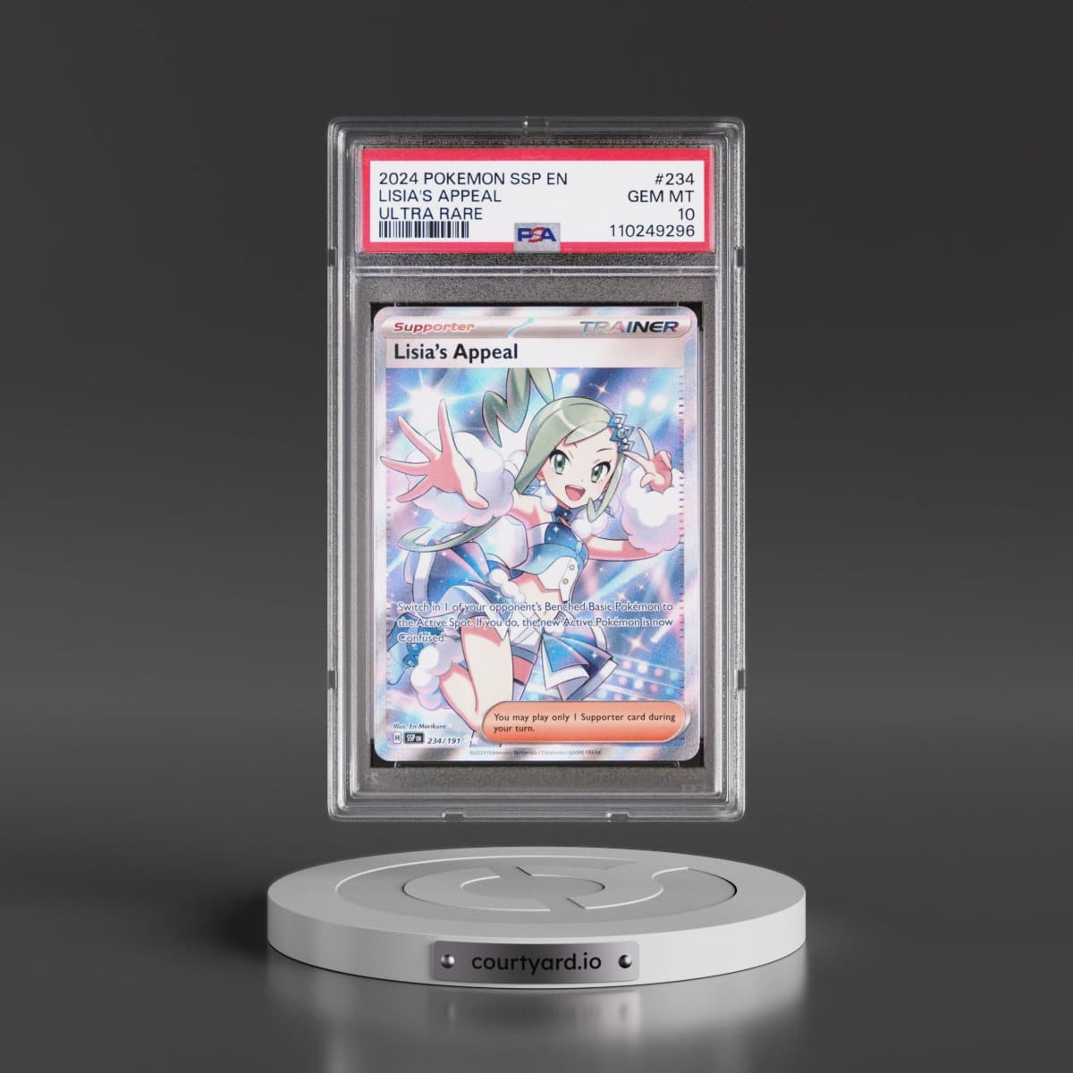 2024 Pokémon Ssp EN-Surging Sparks #234 Lisia's Appeal - Ultra Rare (PSA 10 GEM MINT)