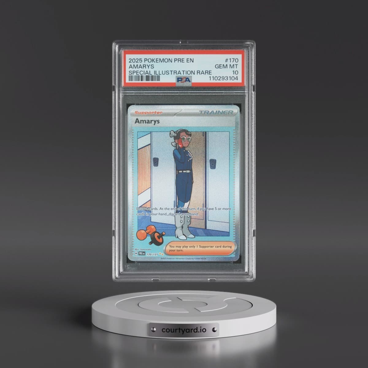 2025 Pokémon Pre EN-Prismatic Evolutions #170 Amarys - Special Illustration Rare (PSA 10 GEM MINT)