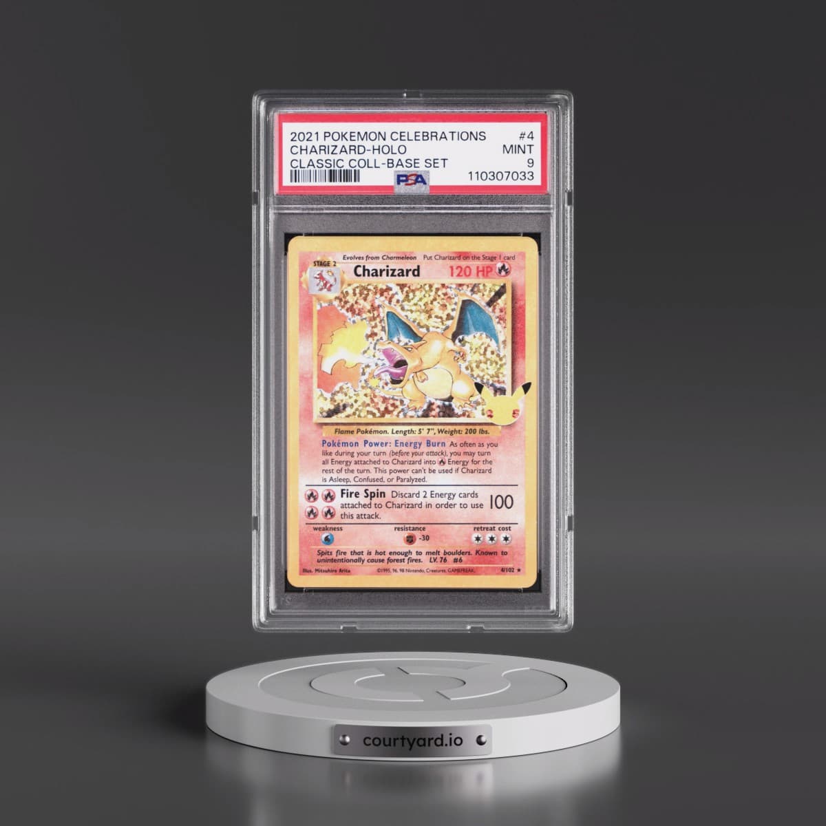 2021 Pokémon Celebrations Classic Collection #4 Charizard - Holo (PSA 9 MINT)