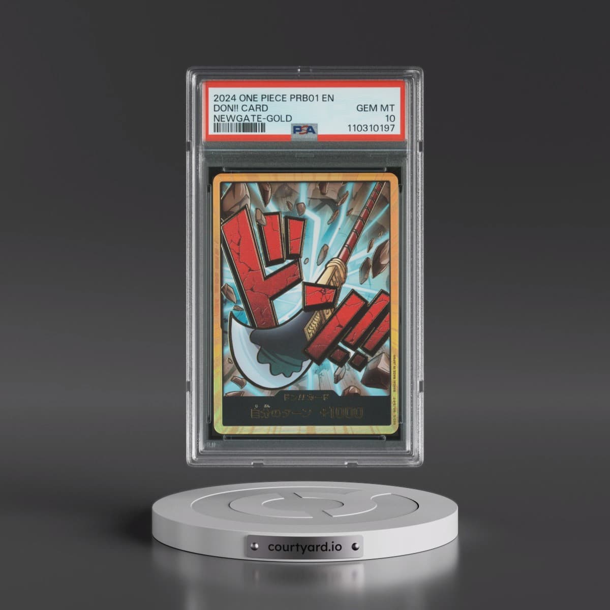 2024 One Piece PRB01-Premium Booster -One Piece Card the Best Don!! Card - Edward Newgate-Gold (PSA 10 GEM MINT)