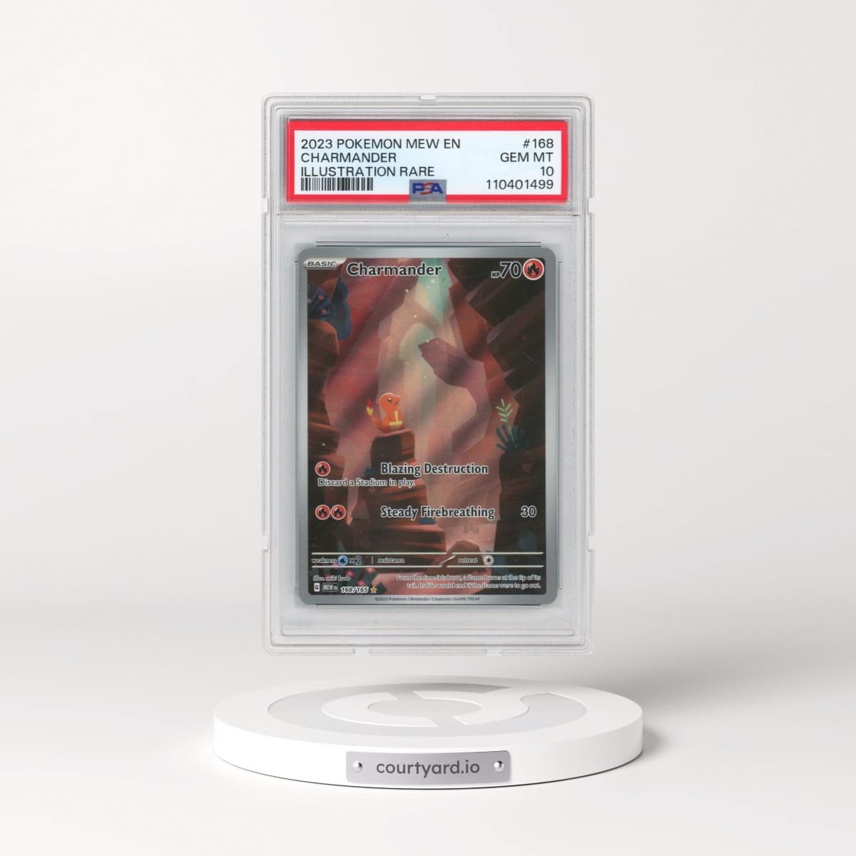 2023 Pokémon Mew EN-151 #168 Charmander - Illustration Rare (PSA 10 GEM MINT)