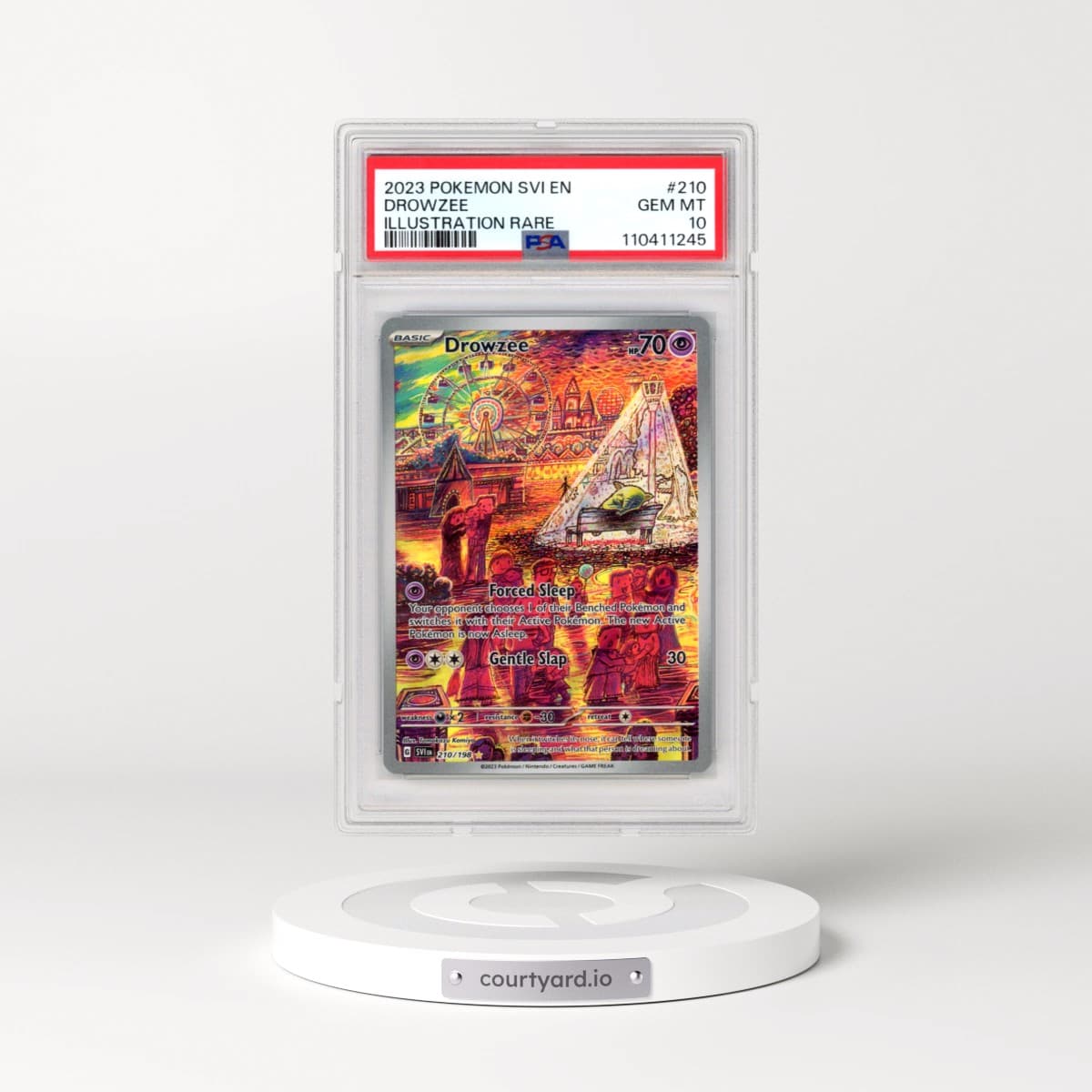 2023 Pokémon Svi EN-Scarlet & Violet #210 Drowzee - Illustration Rare (PSA 10 GEM MINT)