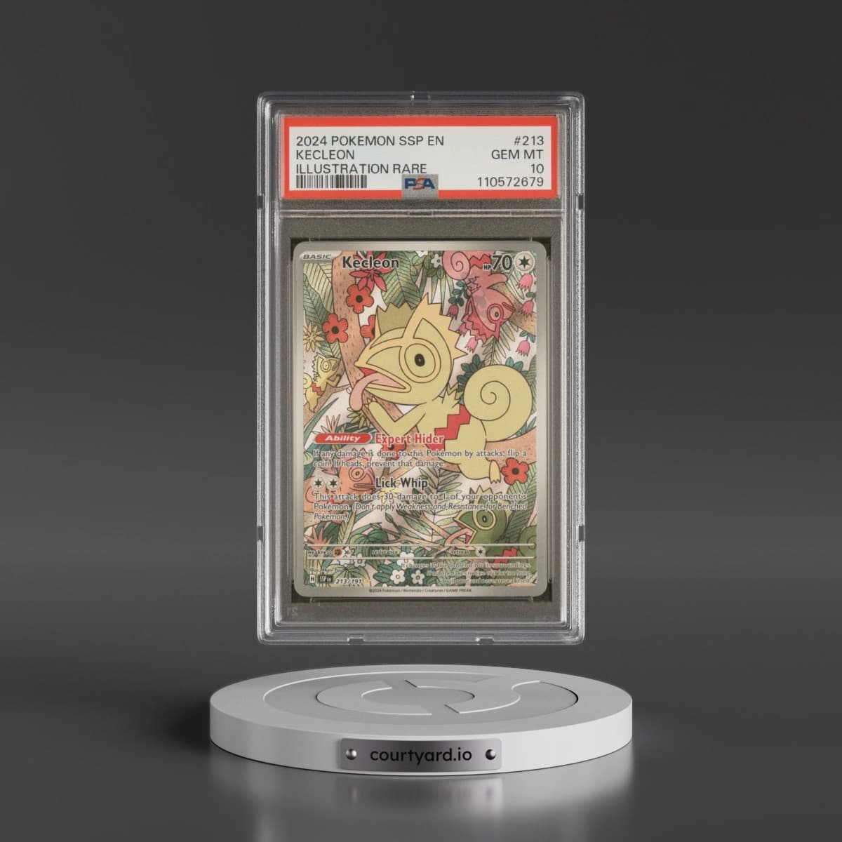 2024 Pokémon Ssp EN-Surging Sparks #213 Kecleon - Illustration Rare (PSA 10 GEM MINT)
