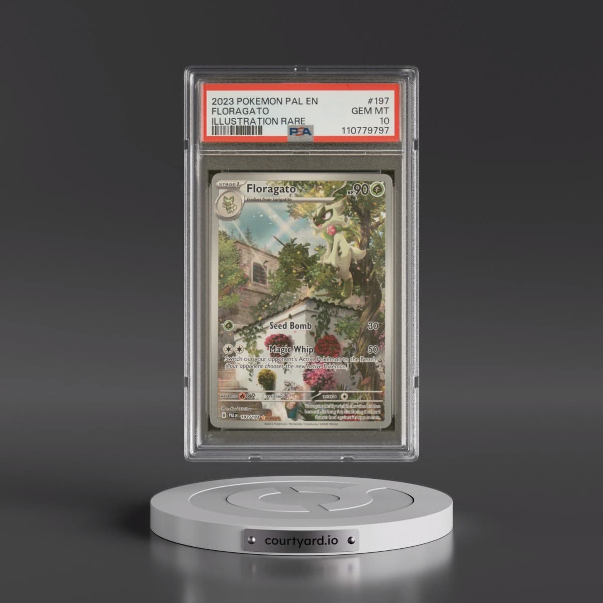 2023 Pokémon Pal EN-Paldea Evolved #197 Floragato - Illustration Rare (PSA 10 GEM MINT)