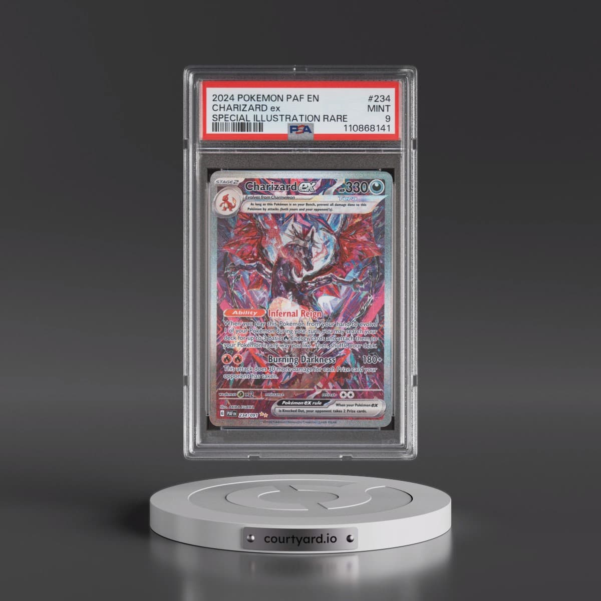 2024 Pokémon Paf EN-Paldean Fates #234 Charizard EX - Holo Special Illustration Rare (PSA 9 MINT)