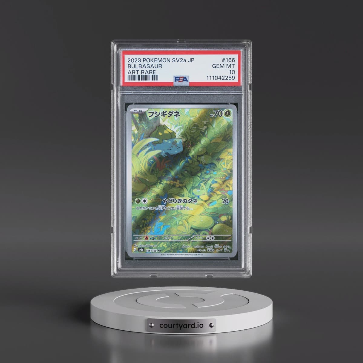 2023 Pokémon Sv2a-Pokemon 151 #166 Bulbasaur - Art Rare (PSA 10 GEM MINT)