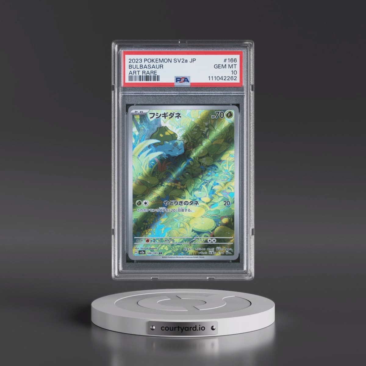 2023 Pokémon Sv2a-Pokemon 151 #166 Bulbasaur - Art Rare (PSA 10 GEM MINT)