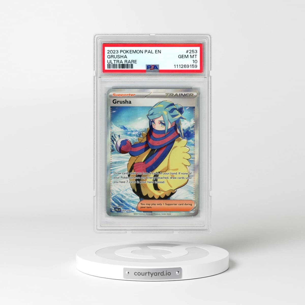 2023 Pokémon Pal EN-Paldea Evolved #253 Grusha - Ultra Rare (PSA 10 GEM MINT)