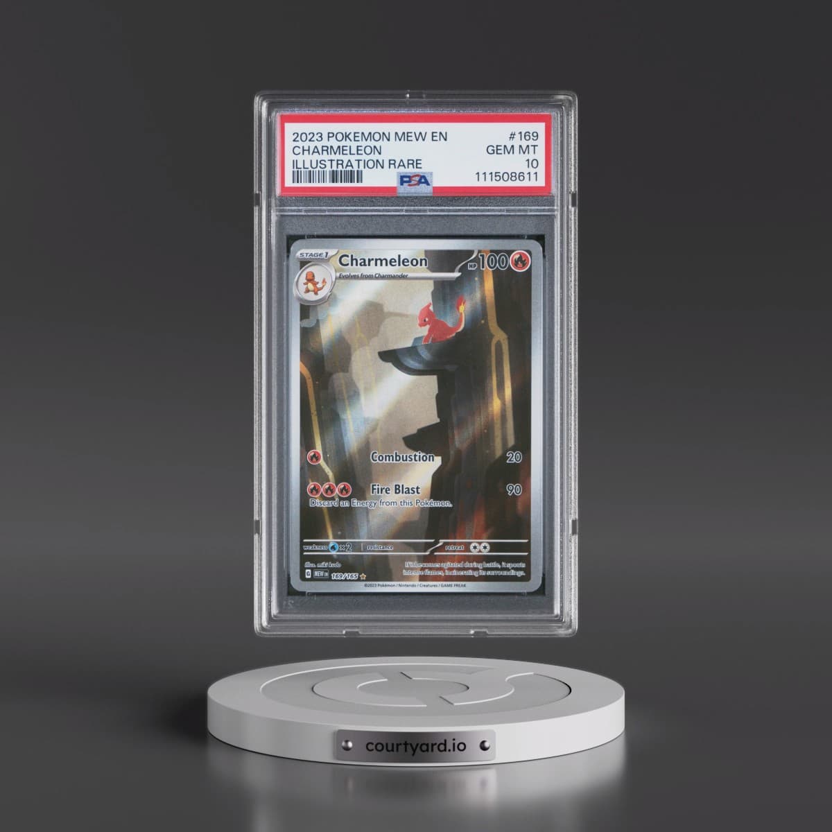 2023 Pokémon Mew EN-151 #169 Charmeleon - Illustration Rare (PSA 10 GEM MINT)