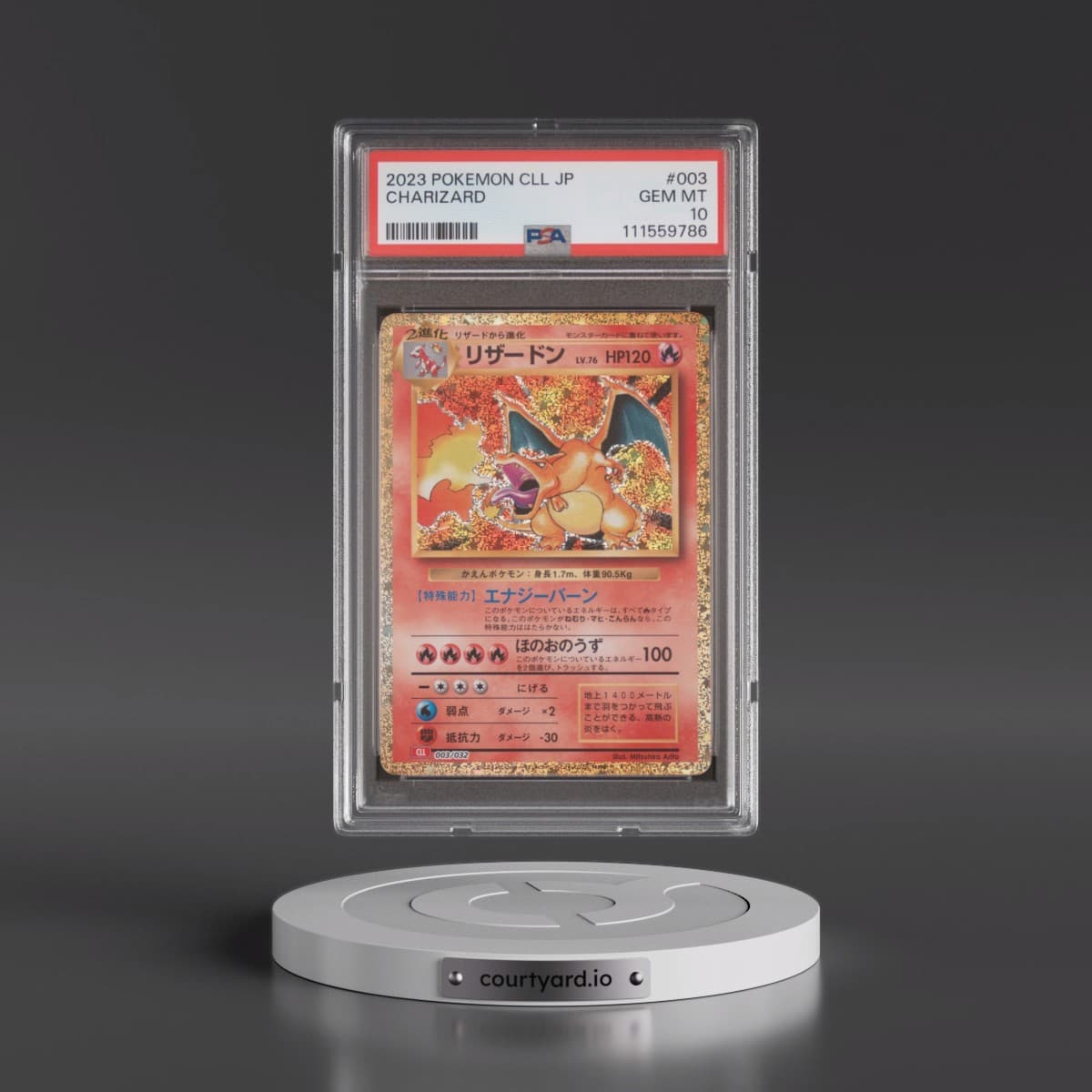 2023 Pokémon Cll-Trading Card Game Classic Charizard & HO-Oh EX Deck #003 Charizard (PSA 10 GEM MINT)