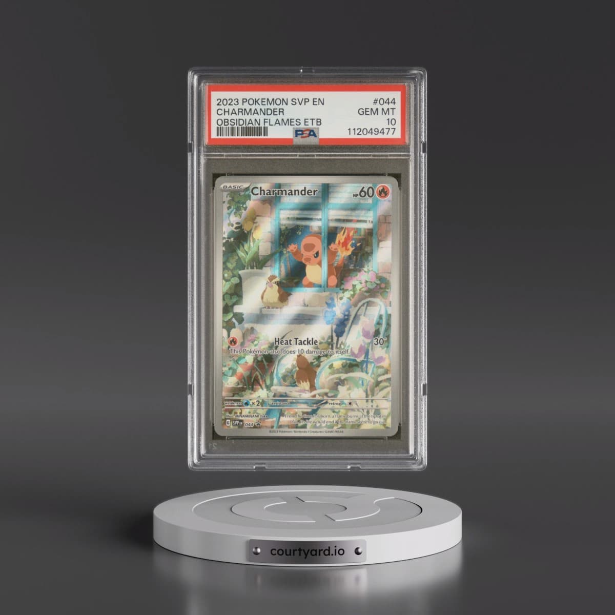 2023 Pokémon Svp EN-SV Black Star Promo #044 Charmander - Obsidian Flames Elite Trainer Box (PSA 10 GEM MINT)