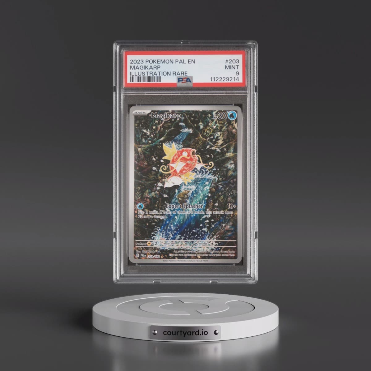 2023 Pokémon Pal EN-Paldea Evolved #203 Magikarp - Illustration Rare (PSA 9 MINT)