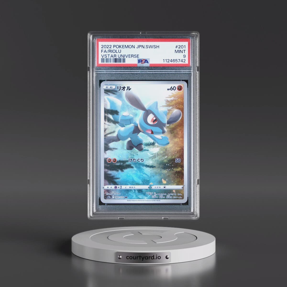 2022 Pokémon Sword & Shield Vstar Universe #201 Riolu - Full Art (PSA 9 MINT)