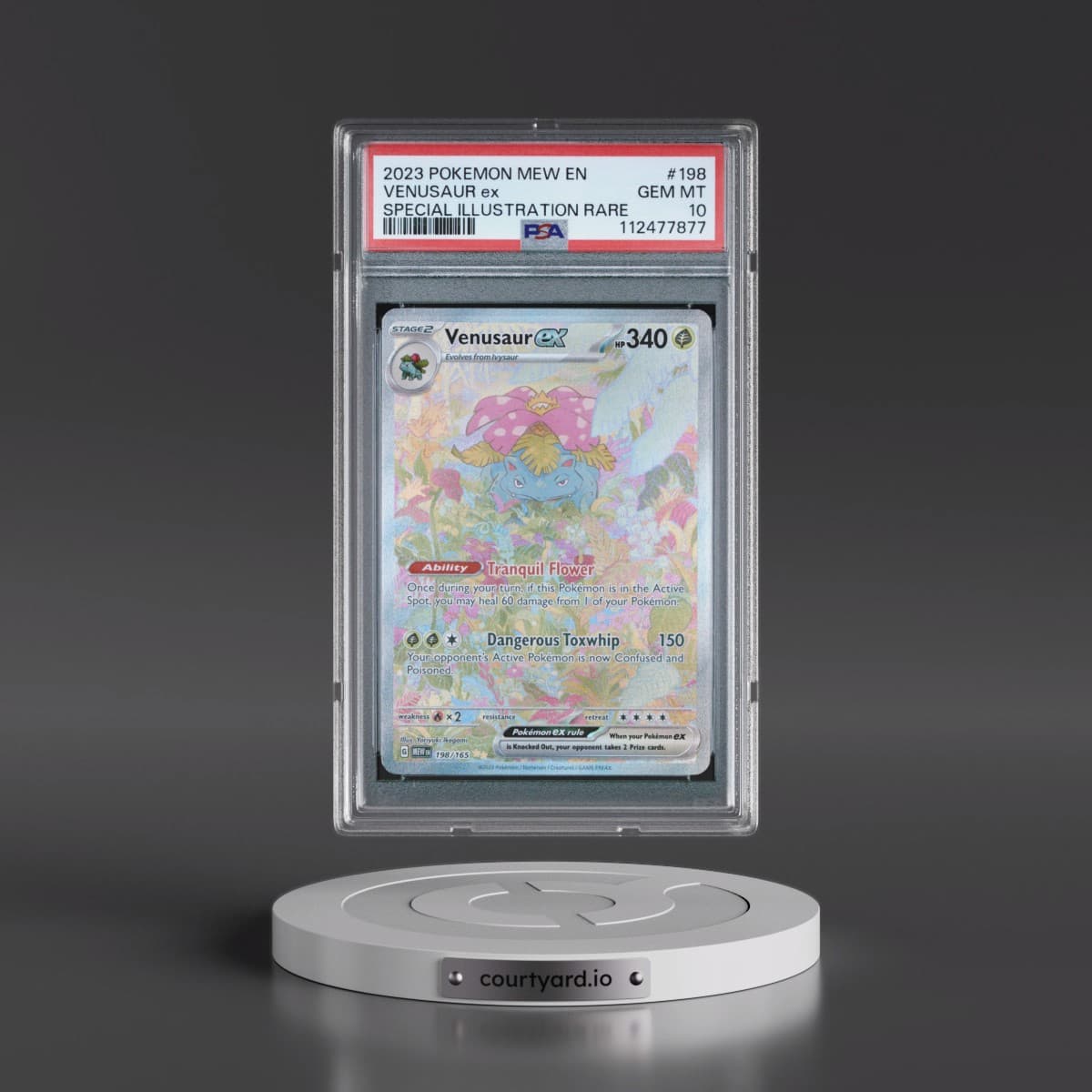 2023 Pokémon Mew EN-151 #198 Venusaur EX - Holo Special Illustration Rare (PSA 10 GEM MINT)