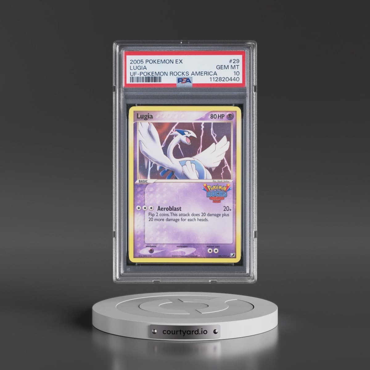 2005 Pokémon EX Unseen Forces #29 Lugia - Pokemon Rocks America (PSA 10 GEM MINT)