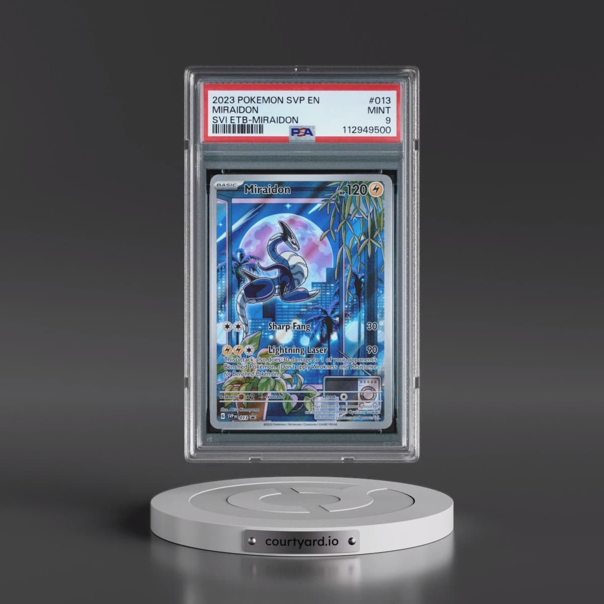 2023 Pokémon Svp EN-SV Black Star Promo #013 Miraidon - Scarlet & Violet Elite Trainer Box-Miraidon (PSA 9 MINT)