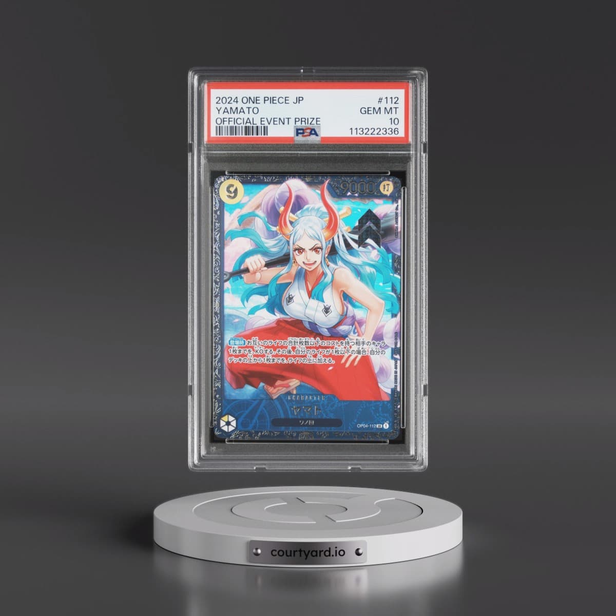 2024 One Piece Japanese Promos #112 Yamato - Official Event Prize (PSA 10 GEM MINT)