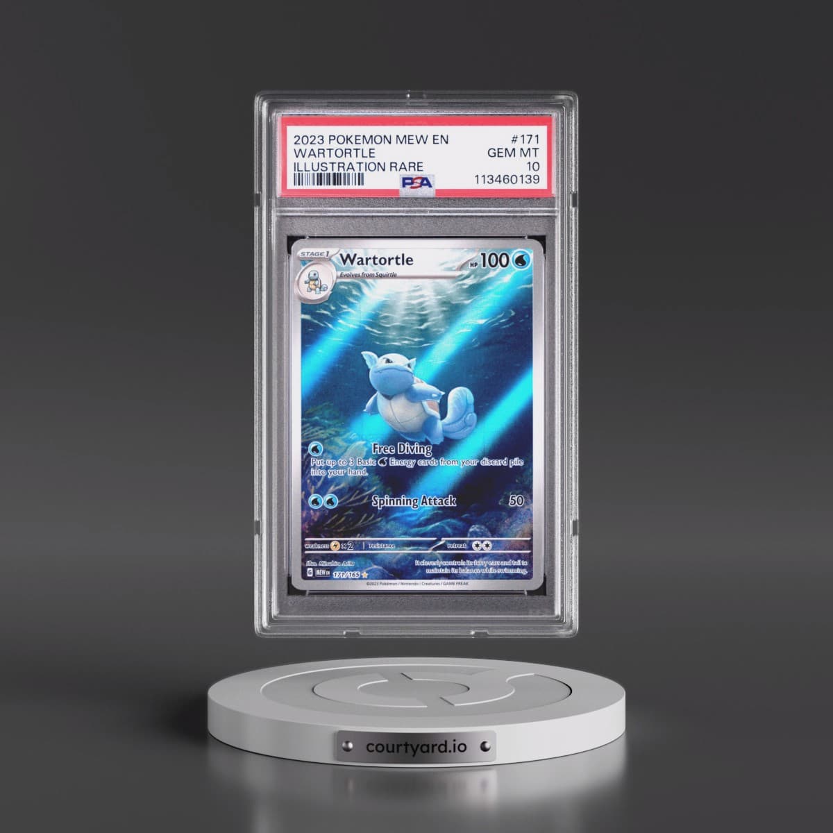 2023 Pokémon Mew EN-151 #171 Wartortle - Illustration Rare (PSA 10 GEM MINT)