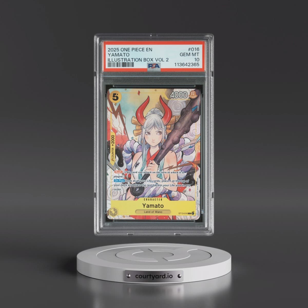 2025 One Piece Promos #016 Yamato - Illustration Box Vol 2 (PSA 10 GEM MINT)