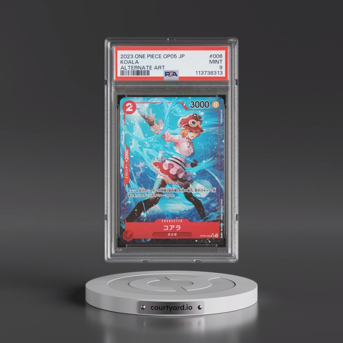 2023 One Piece Japanese Awakening of the New Era #006 Koala - Alternate Art (PSA 9 MINT)