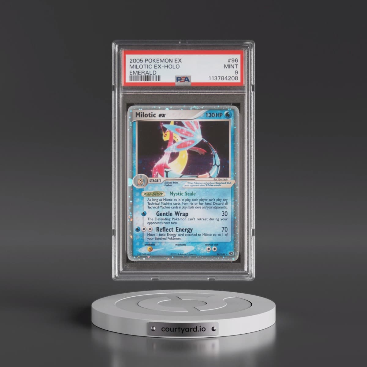 2005 Pokémon EX Emerald #96 Milotic EX - Holo Holo (PSA 9 MINT)