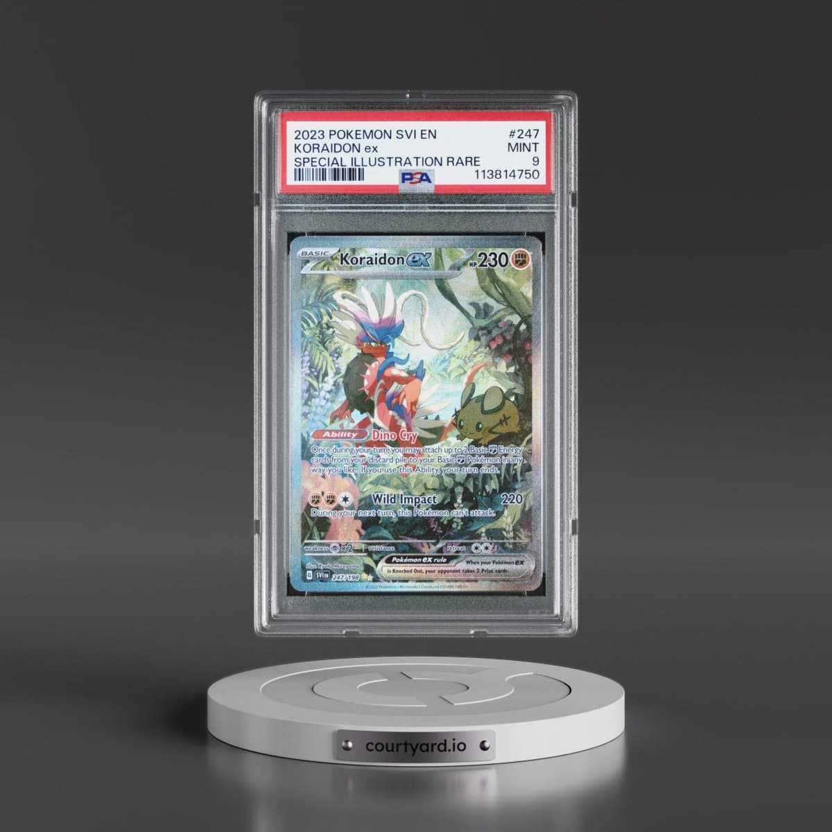 2023 Pokémon Svi EN-Scarlet & Violet #247 Koraidon EX - Holo Special Illustration Rare (PSA 9 MINT)