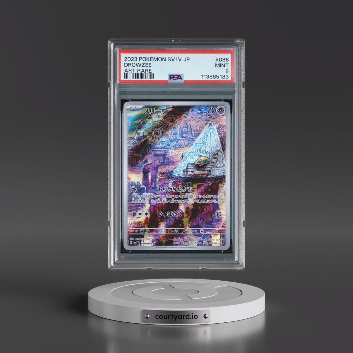2023 Pokémon Sv1v-Violet EX #086 Drowzee - Art Rare (PSA 9 MINT)