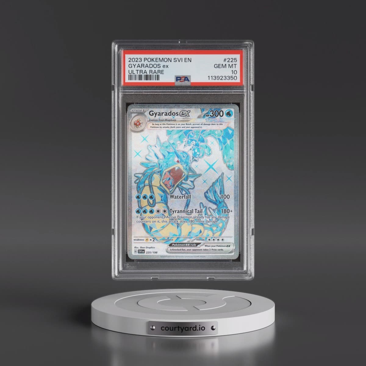 2023 Pokémon Svi EN-Scarlet & Violet #225 Gyarados EX - Holo Ultra Rare (PSA 10 GEM MINT)