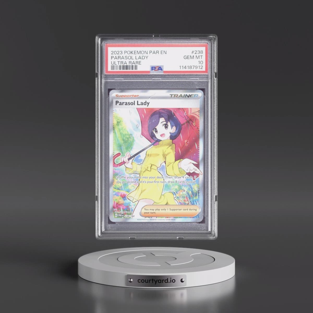2023 Pokémon Par EN-Paradox Rift #238 Parasol Lady - Ultra Rare (PSA 10 GEM MINT)