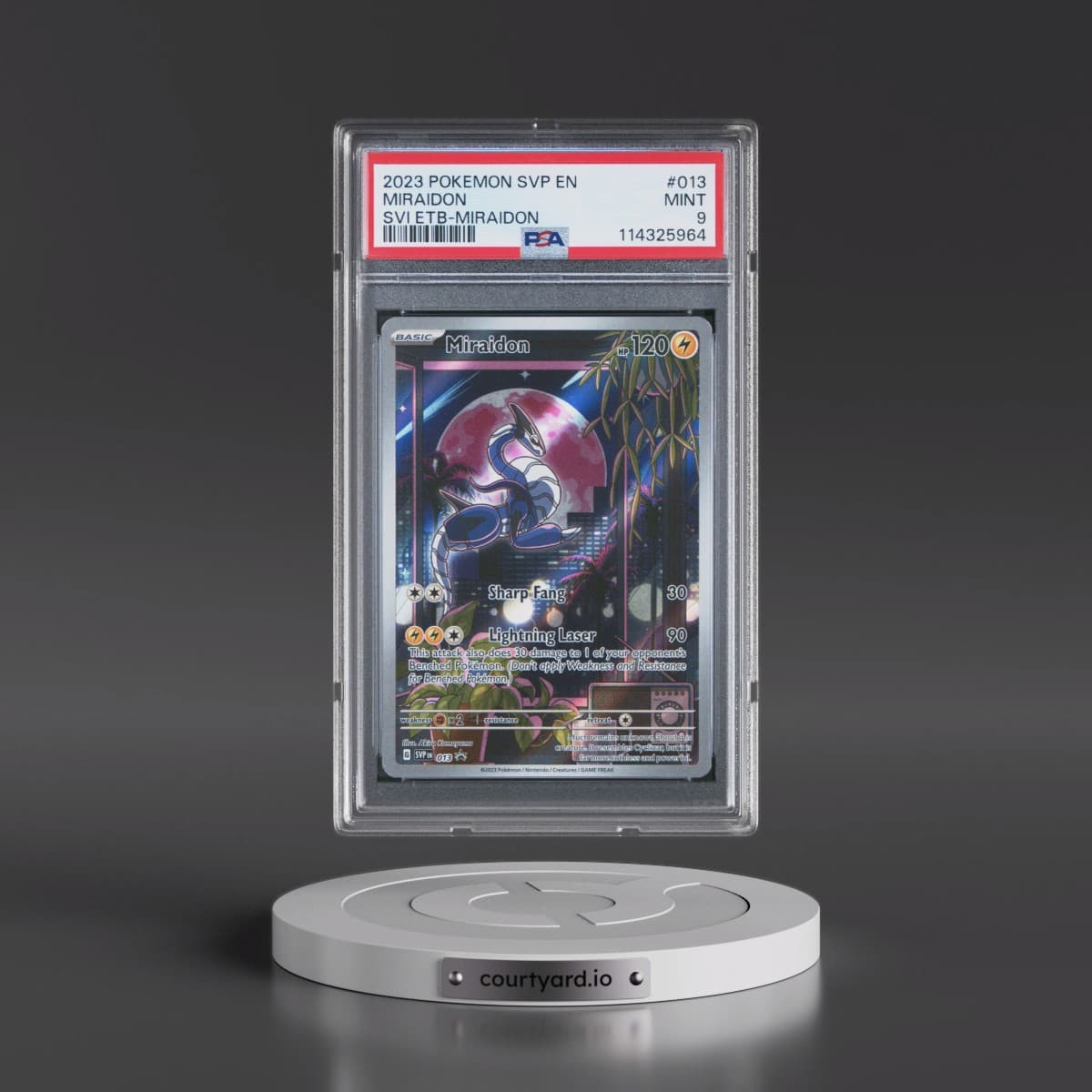 2023 Pokémon Svp EN-SV Black Star Promo #013 Miraidon - Scarlet & Violet Elite Trainer Box-Miraidon (PSA 9 MINT)