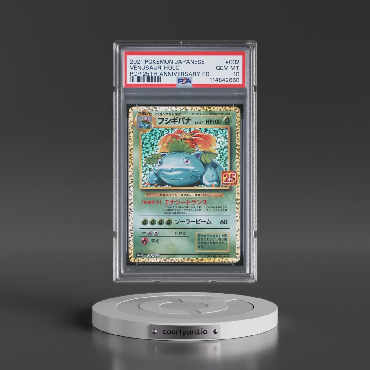 2021 Pokémon Promo Card Pack 25th Anniversary Edition #002 Venusaur - Holo (PSA 10 GEM MINT)