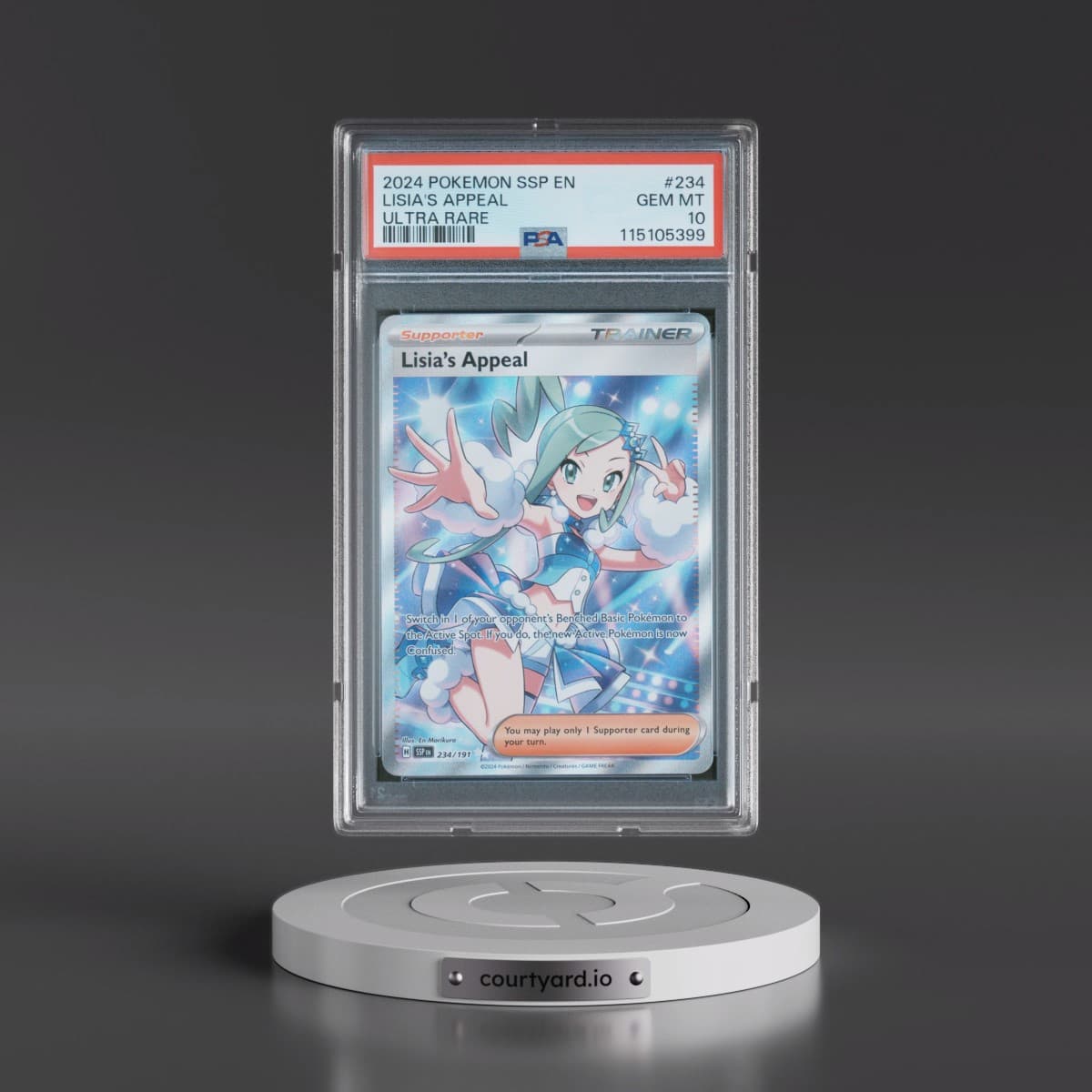 2024 Pokémon Ssp EN-Surging Sparks #234 Lisia's Appeal - Ultra Rare (PSA 10 GEM MINT)