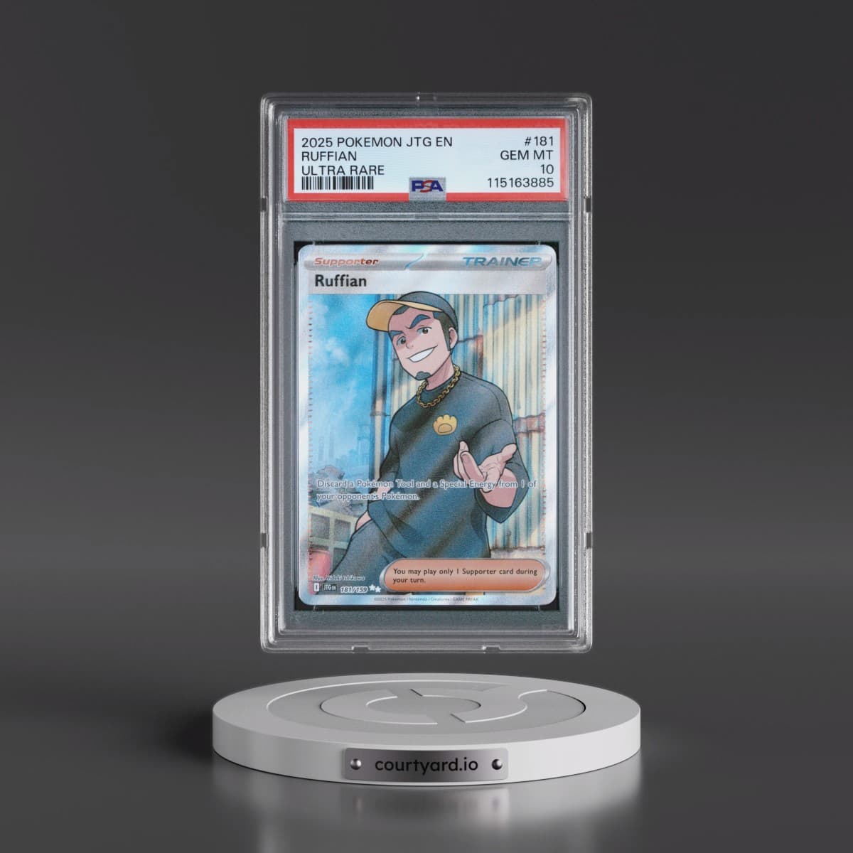 2025 Pokémon Jtg EN-Journey Together #181 Ruffian - Ultra Rare (PSA 10 GEM MINT)