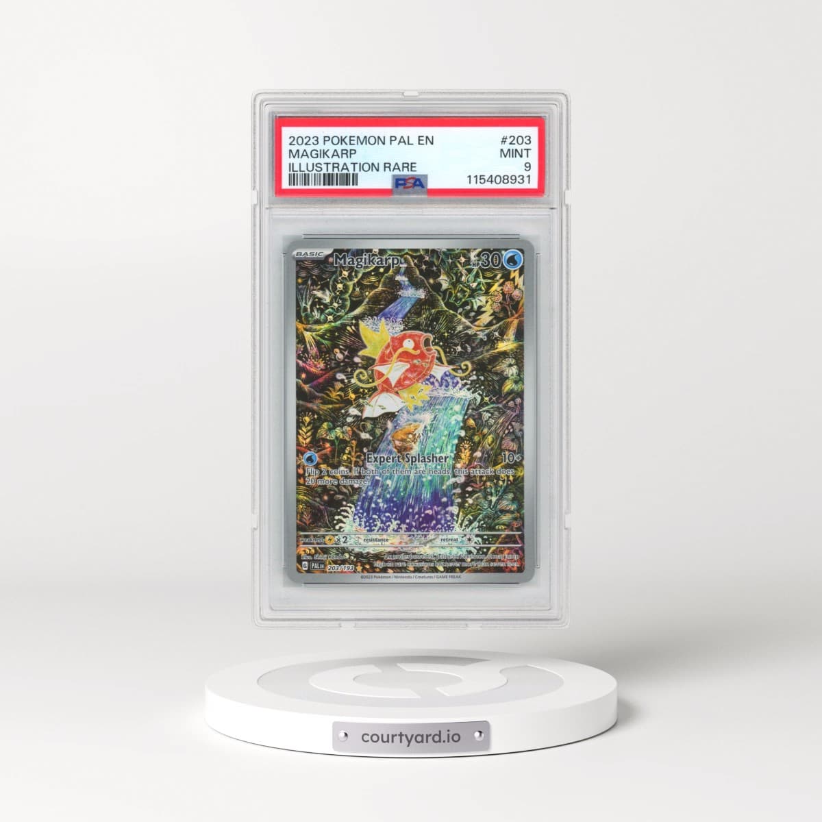 2023 Pokémon Pal EN-Paldea Evolved #203 Magikarp - Illustration Rare (PSA 9 MINT)