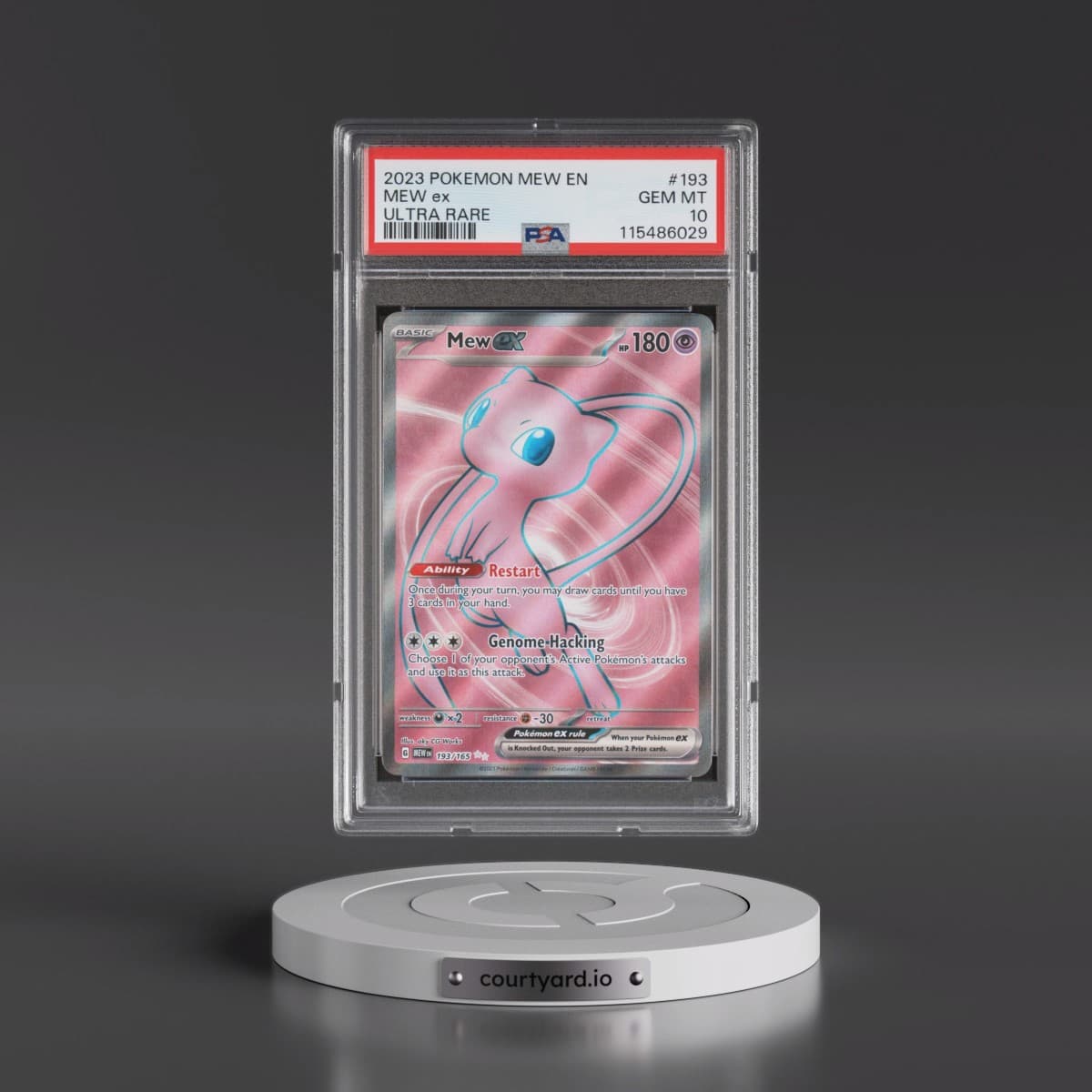 2023 Pokémon Mew EN-151 #193 Mew EX - Holo Ultra Rare (PSA 10 GEM MINT)