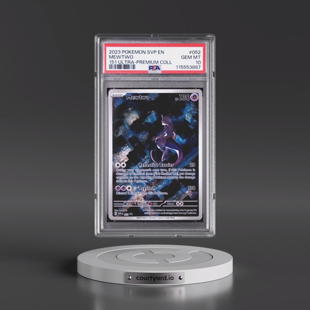 2023 Pokémon Svp EN-SV Black Star Promo #052 Mewtwo - 151 Ultra-Premium Collection (PSA 10 GEM MINT)