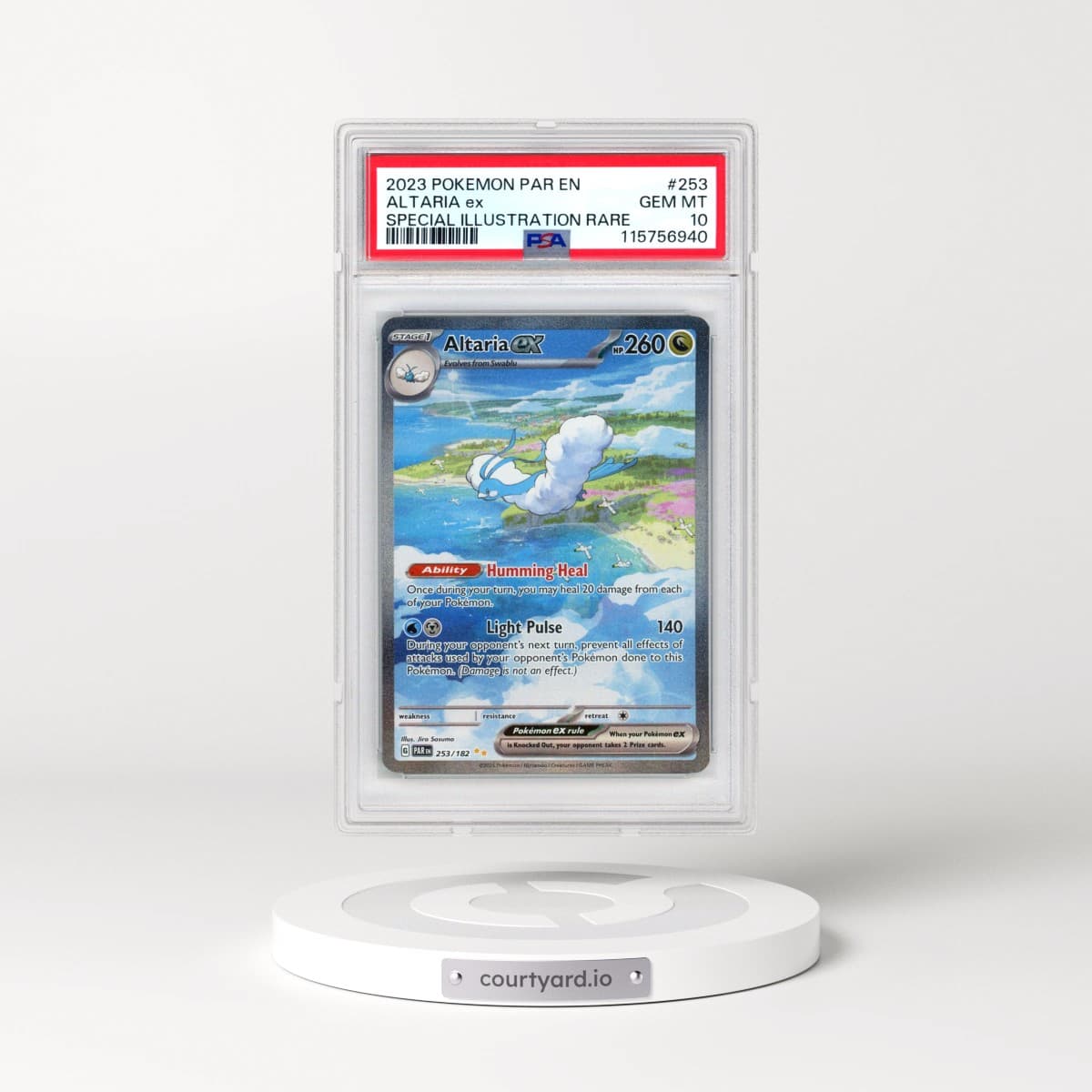 2023 Pokémon Par EN-Paradox Rift #253 Altaria EX - Holo Special Illustration Rare (PSA 10 GEM MINT)
